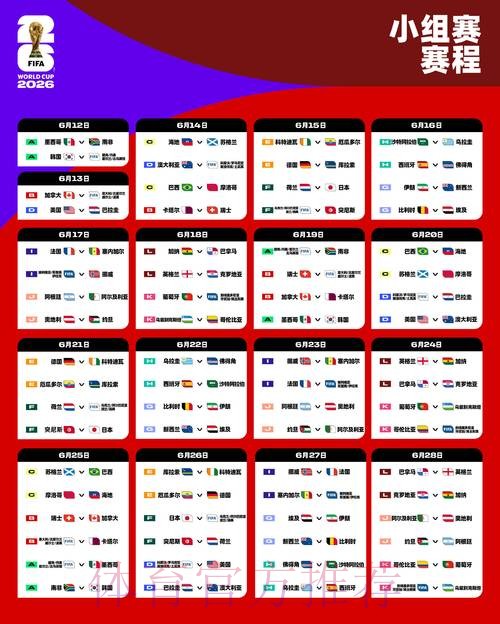 世界杯小组赛赛程高清 世界杯小组赛赛程高清